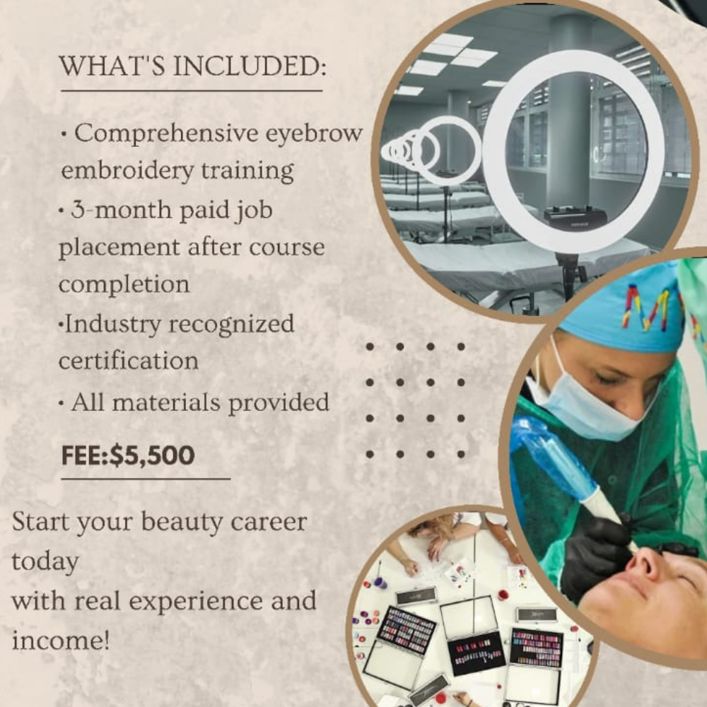 My Beauty Academy Eyebrow Embroidery Class