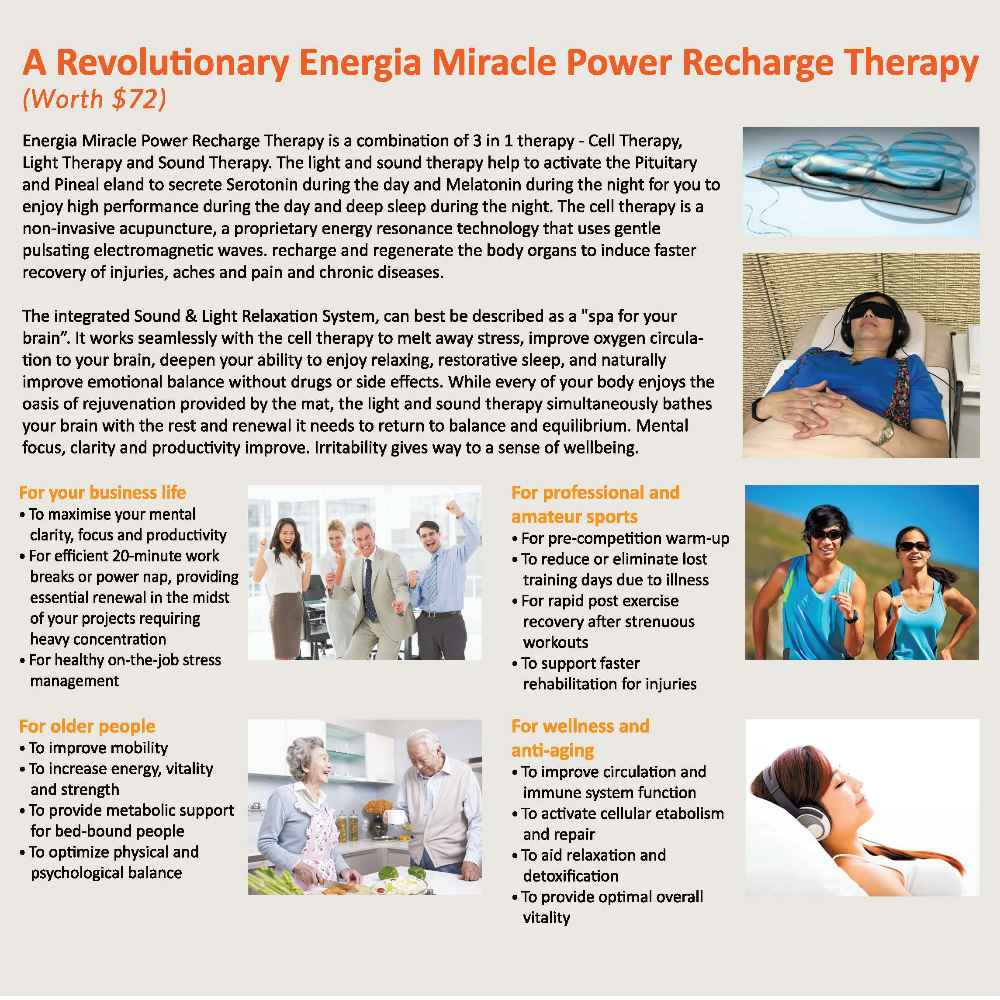 Energia Miracle Power Recharge Therapy