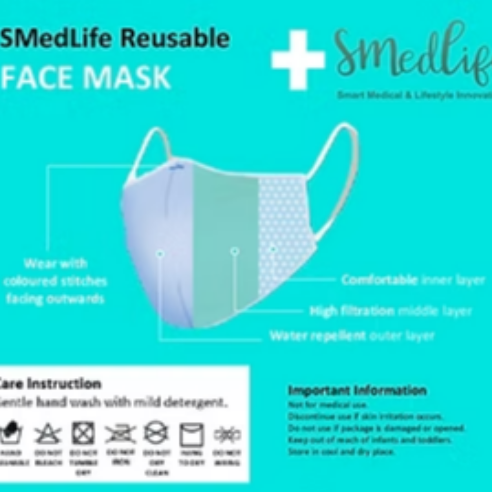 SMedLife Reusable Face Mask - Lifestyle