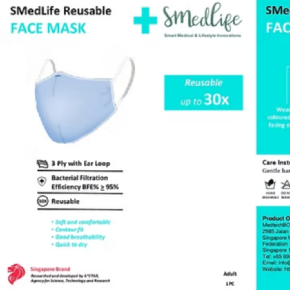 SMedLife Reusable Face Mask - Lifestyle