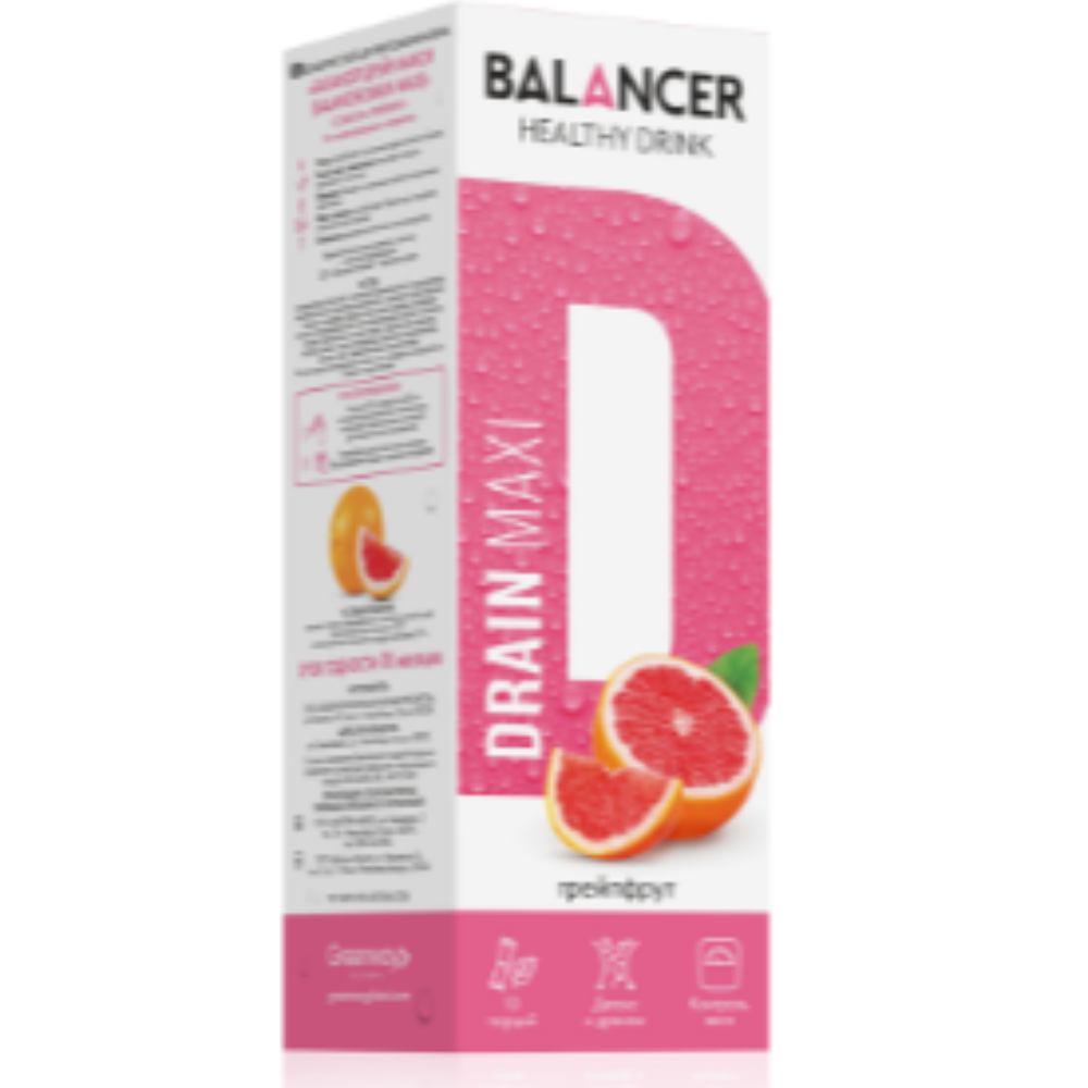 BALANCER DRAIN MAXI draining drink with Grapefruit flavor, 10 sticks